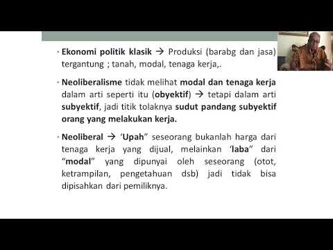 Teori-Teori Sosial: Pengantar Pemikiran Karl Marx, Max Weber, & Emile Durkheim Neoliberalisme