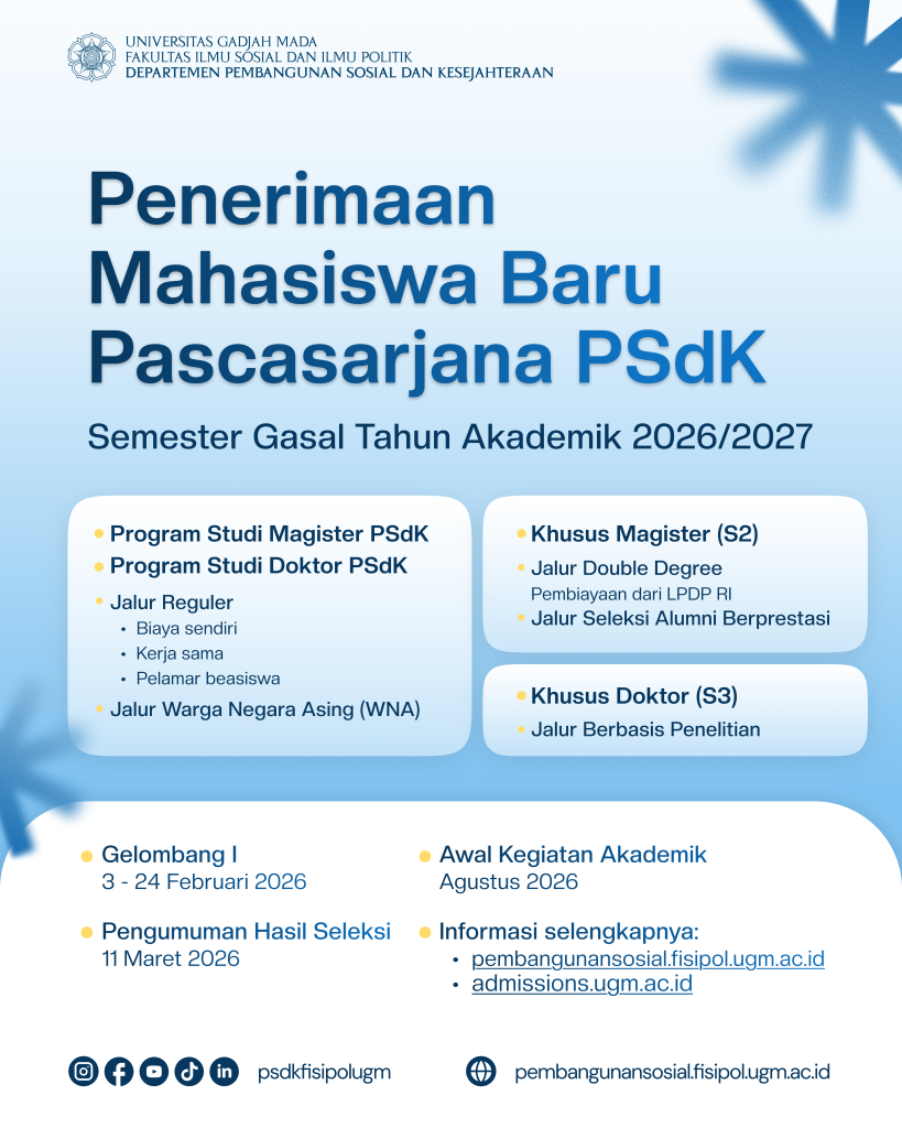 Penerimaan Mahasiswa Baru Pascasarjana PSdK TA 2026/2027